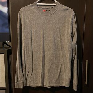 Classic Gray Long Sleeve Men's Tee
